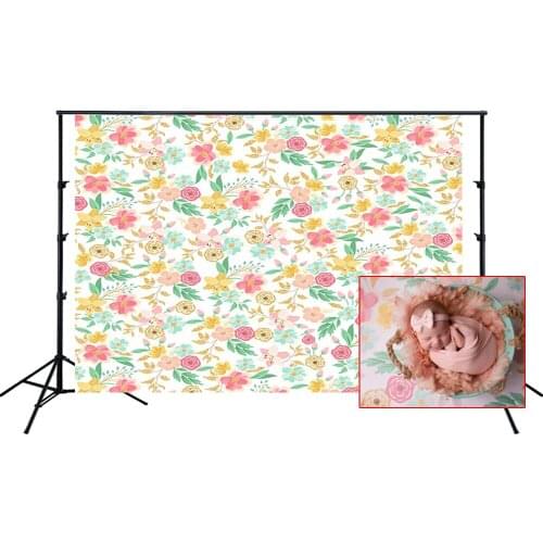 Photography Backdrop Floral Pattern Background Flowers Texture Wallpaper Decoration Kids Photo Studio Background Photo Booth