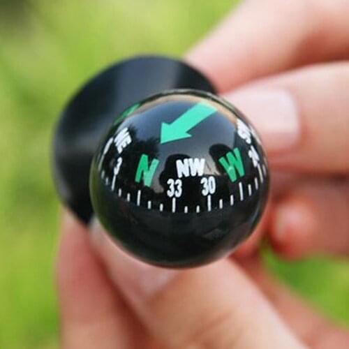 Mini Flexible Navigation Compass Ball Dashboard Boat Truck Suction Pocket Compass