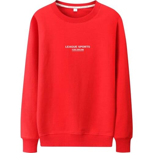 Men sweatshirt plus velvet to keep warm 2020 new arrival winter thermal male thick pullover letter blue gray red white black H57