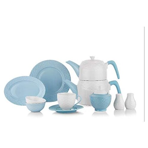 Schafer Haben Breakfast Set - 32 Pieces - Blue