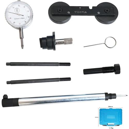 8pcs T10171A Engine Timing Tool Kit for VW Audi 1.4 1.6 FSi 1.4 TSi 1.2 TFSi FSi Include Dial Gauge TDC Timing Tools