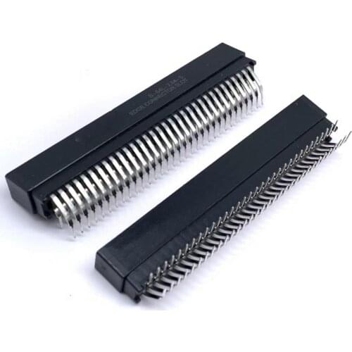 New 20PCS/LOT S-64L-2.54-5 64P 2*32 Goldfinger bent foot slot EDGE CONNECTOR SLOT