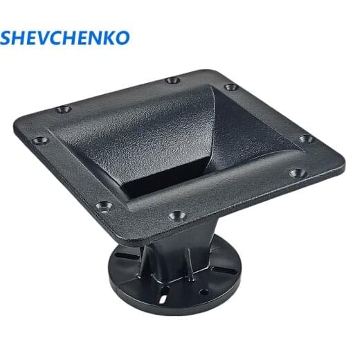 SHEVCHENKO 158*158mm Tweeter Horn Tube Speaker Conversion Head ABS For 25 Core Treble Horn Converter Audio Speaker Parts 1pc