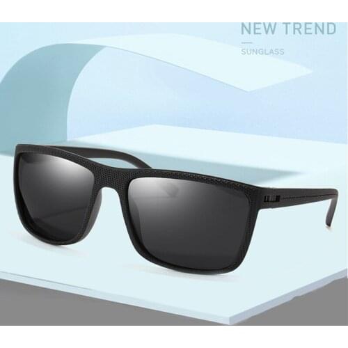 Fashion Brand Designer Polarized Sunglasses Men Women Driving Square Frame Sun Glasses Male Goggle Shades Coating Mirror Female