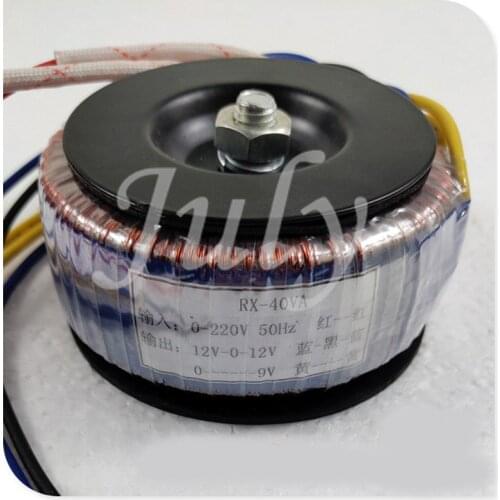 40W pure copper wire toroidal transformer, operational amplifier pre-stage DAC decoding ring cattle output 12V-0-12V 1.3A; 9V 1A