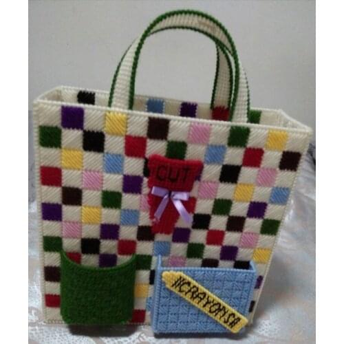 Three-dimensional embroidery 5D cross stitch new living room home garbage storage box dedicated DIY multi-purpose bag
