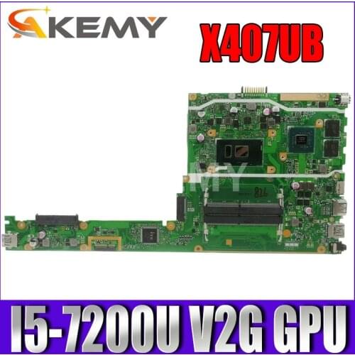 X407UB Motherboard FOR ASUS X407UB X407U A407U Laotop Mainboard Motherboard W/ I5-7200U CPU (V2G) GPU
