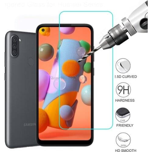 For Samsung Galaxy A11 Tempered Glass Screen Protector 2.5 9H Explosion Proof Safety Protective Film on Samsung Galaxy A 11 6.4"