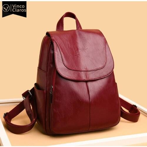 High Quality Backpack Female Leather Purse Large Capacity Back Pack Casual Backpacks for Women Designer Bags for Women Mochila