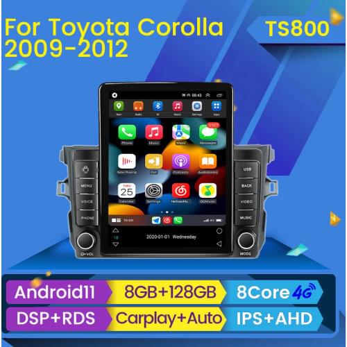 Android Tesla Screen 9.7'' Android Car Radio GPS Player for Toyota Corolla E140/150 2006-2013 Stereo Navigation Unit WIFI USB BT