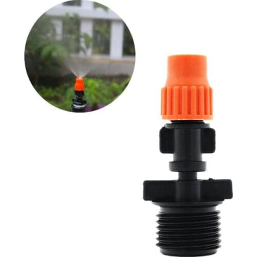 20PCS Drip Irrigation Misting Nozzles With 1/2"Male Connector Adjustable Garden Sprinkler Head Atomizer Drip Fittings