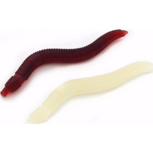 50pcs/lot Soft Bait lure Worm earthworm Lure For Fishing
