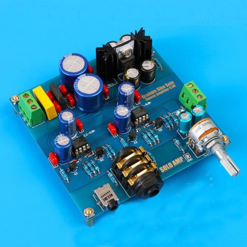 Audio Hifi Headphone Amplifier Kit Base On SOLO Headphone power Amp W Op amp NE5534 Potentiometer Diy Kits