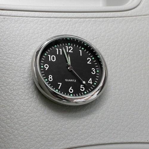 Car Ornament Clock Auto Watch Automobiles Interior Decoration Stick-On Clock Ornaments Accessories Car electronic clock