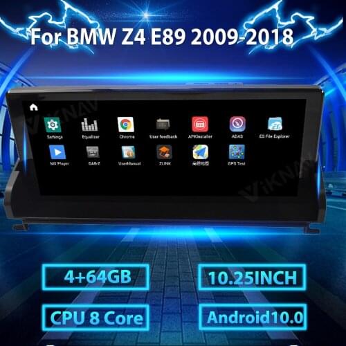 10.25inch Android 10.0 Car Radio GPS Navigation Player For BMW Z4 E85 E89 CIC 2002-2018 DVD Multimedia Player