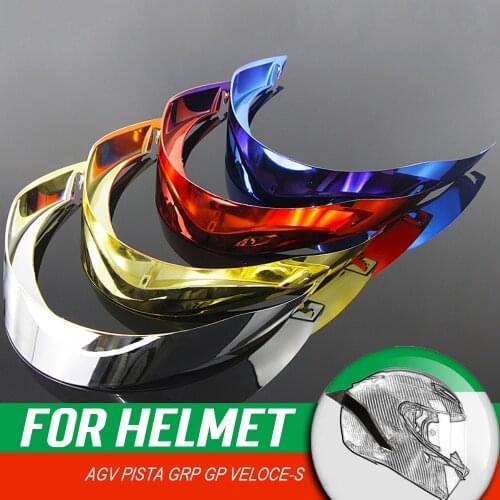 Motorcycle Helmet Big Tail Spoiler Fro AGV PISTA GRP GP CORSA-R VELOCE-S Rear PARTS & ACCESSORIES Moto Casco Adornment