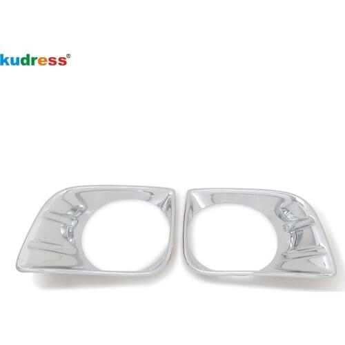 For Toyota Prado J150 J 150 2010 2011 2012 2013 Chrome Car Front Fog Light Cover Trim Head Foglight Lamp Frame Covers Stickers