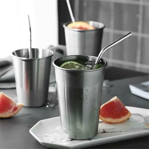 Stainless Steel Coffee Cups Non-slip 30/70/180/320ml Drinking Tumblers Beer Water Tea Coffee Mugs