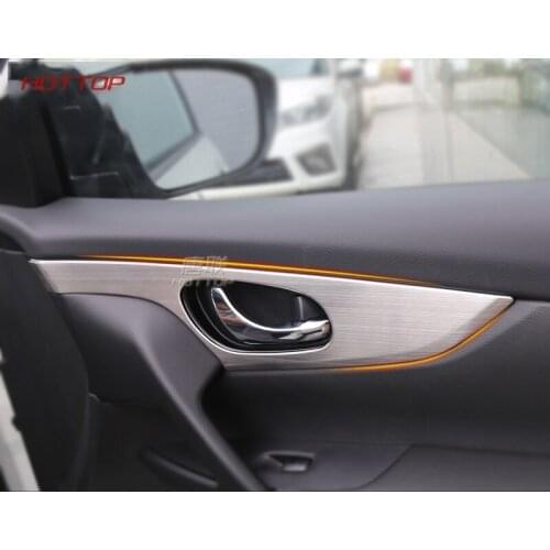 Interior Door Bowl Cover Trim Inner Door handle Car-styling Accessories FIT For Nissan Qashqai 2016 2017