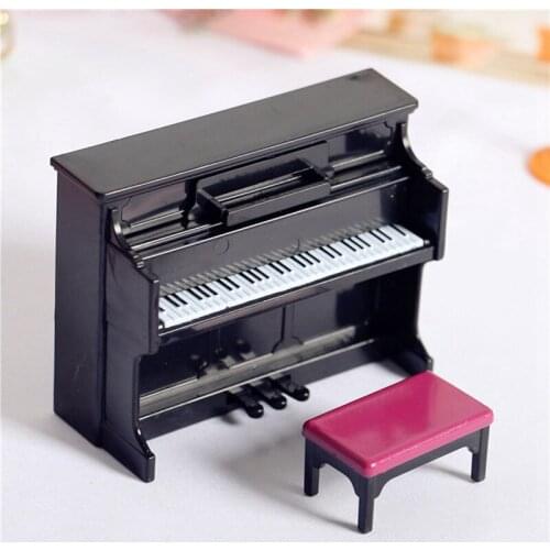 Dollhouse Exquisite Mini Piano Model Display Decoration Home Coffee Miniature Display Model Vivid Best GIft