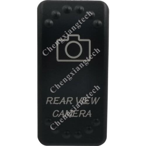 Laser Etched -REAR VIEW CAMERA- Led Backlit Rocker Switch Cap for Car Boat Truck Rv Switch Auto DIY Replacing, Cover Only
