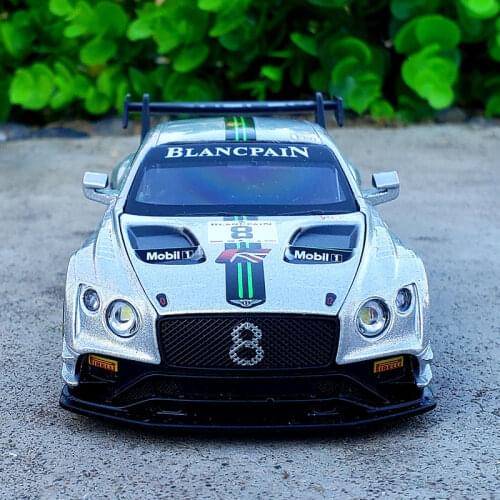 1:32 Scale For Bentley Continental GT3 New Licensed Diecast Alloy Metal Luxury Collection Racing Version Car Model Toys