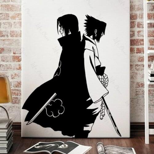 Cartoon Anime Naruto Wall Sticker Baby Nursery Kids Room Naruto Anime Wall Decal Bedroom Playroom Vinyl Decor