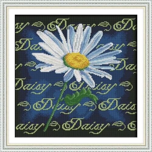 Daisy Printing pattern Cross Stitch Kits Chinese Embroidery Needlework DMC Counted Home Decor Cross-stitch set Beautiful gift