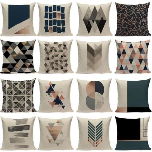 Fiberflax Throw Pillow Case Cushion Cover Unique Pattern Printed Decor for Sofa