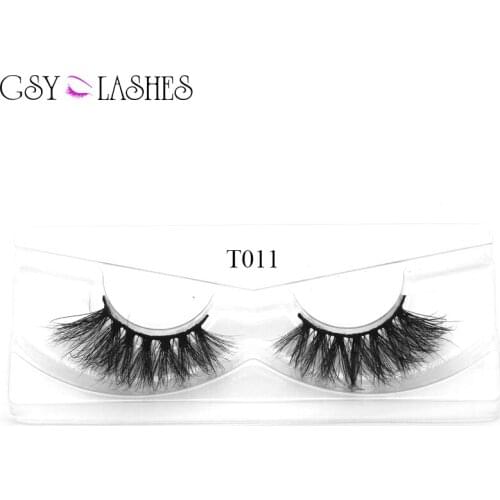 Mink Eyelashes 100% Siberian Mink Fur False Eyelashes 18mm 25mm Dramatic False Eyelashes Real Mink High Volume(T11)