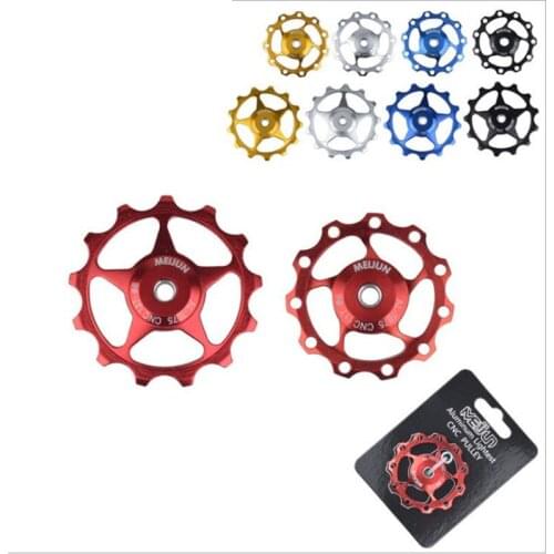 Q922 Bicycle mountain bike 11T / 13T aluminum rear pulley guide wheel tension wheel Bicycle Derailleur