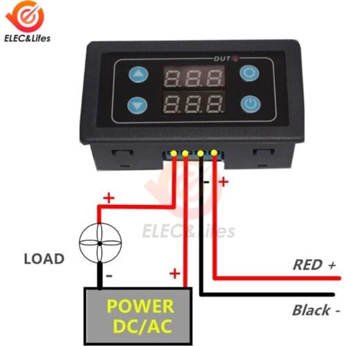 LED Display Time Delay relay module Electronic Digital timer Relay DC 5V 12V 24V AC 85V-265V Timing Trigger control switch 220V
