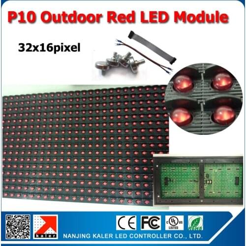 TEEHO Led sign P10 outdoor red color led module 346 dip led high brightness for outdoor p10 led red board