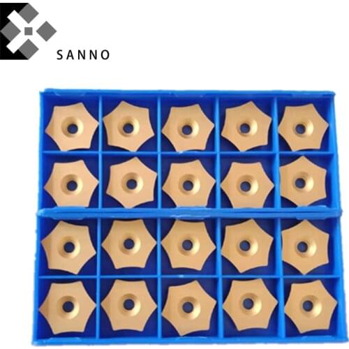 Free shipping HEMB-1 / 2 / 3 / 4 / 5 / 6 hexagon cnc carbide inserts outer burr blade cutting tool blade for steel