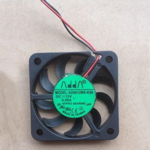 ADDA AD0412MX-K90 4007 DC 12V 0.06A 2-lines ultra thin silent cooling fan