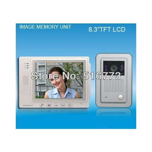 High quality 8.3" TFT color screen video door phone with take photos