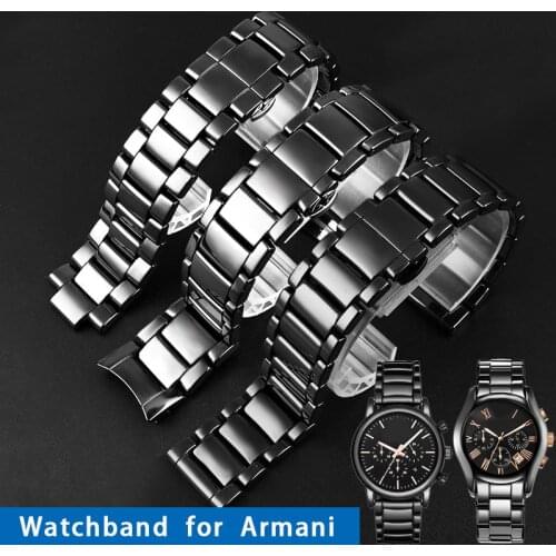 High quality ceramic watchband for Armani ar1509/1440/1421/147570002 ceramic watch belt accessories 1452 black wrist strap 22mm