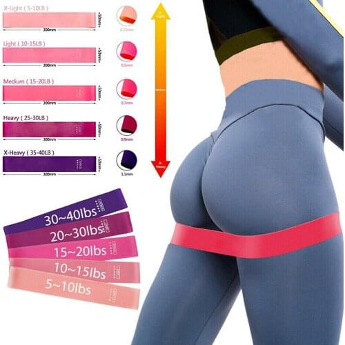 1pcs Elastic Bands For Fitness Gum Exercise Gym Strength Resistance Bands Pilates Sport Fitness Bands Crossfit Workout Equipment