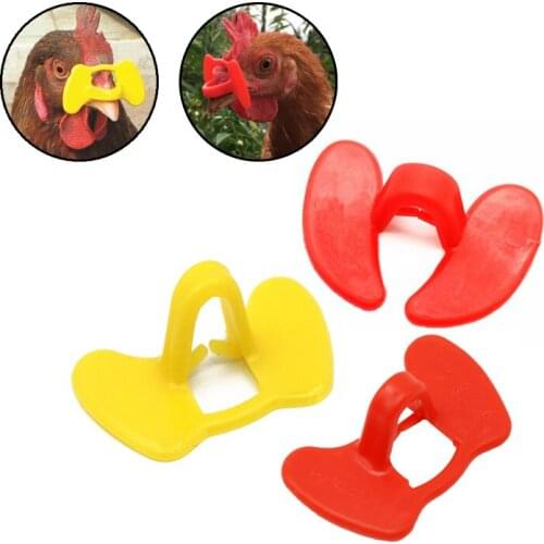 10/20pcs chicken glasses Farm Pheasant Goggles Cock Glass Laying Hens Pheasant Anti-pecking Glasses Beak Clasps