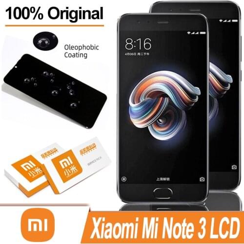100% Original 5.5" Display Replacement For Xiaomi Mi Note 3 LCD Touch Screen Digitizer Assembly For Xiaomi Mi note3 LCD Screen