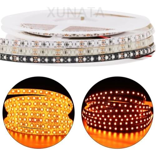 DC 12V LED Strip Orange Lighting SMD 3528 120leds/m 5050 60leds/m Flexible Tape Ribbon Lamp Led Strip Light 5m/lot