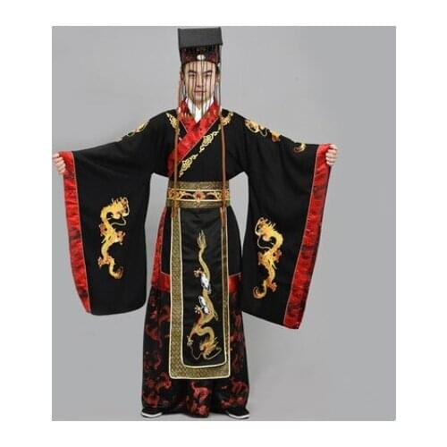 No have hat ! han dynasty emperor costumes for adults antique style photography for studio vintage halloween cosplay