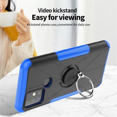 For Infinix Hot 10 Case Luxury Ring Back Cover Stand Armor ShockProof Case For Infinix Hot 10 Hot10 Infinix X682 Phone Case