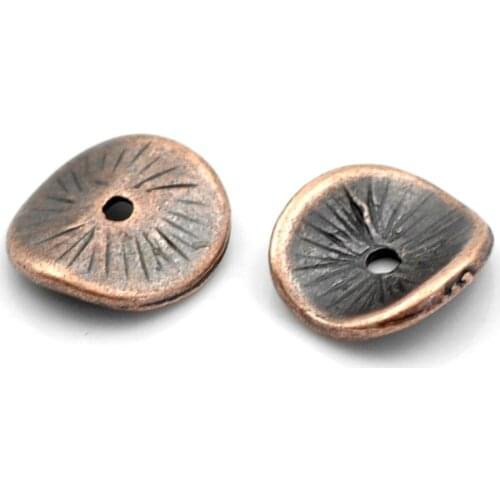 DoreenBeads Spacer Beads Twist Round Antique Copper 10x9mm,100PCs (B22568) yiwu