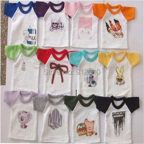 Free Match Color Print T Shirt for ALL Size BJD Doll 1/12,1/8,1/6,1/4,1/3,SD16,SD17,Uncle Doll Clothes Customized CW17