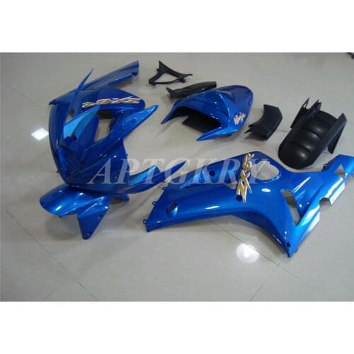 New ABS Plastic Shell Motorcycle Fairing kit Fit For Kawasaki Ninja ZX6R 636 ZX-6R 2003 2004 03 04 Bodywork Set Custom Blue
