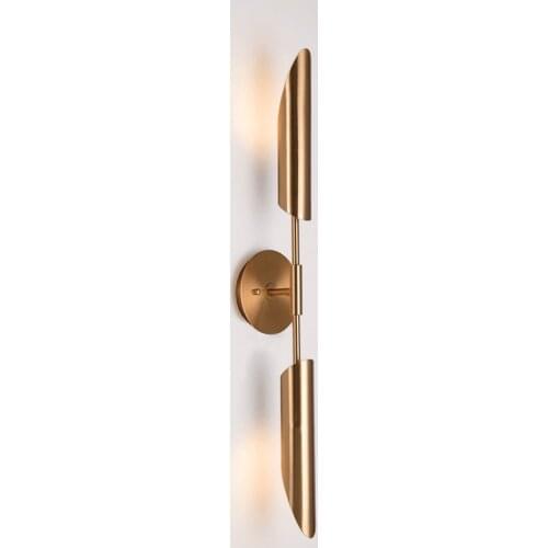 Minimalist Bronze Foyer Led Wall Lights Fixtures Modern Bedroom Bedside Aisle Wall Lamp Sconce Nordic Loft Corridor Luminaire