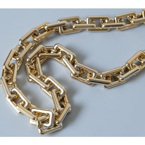 Fashion Woman Bags Accessory Detachable Replacement Chain Gold Acrylic Shoulder Thick Chain Strap Messenger Bag Handle Chain