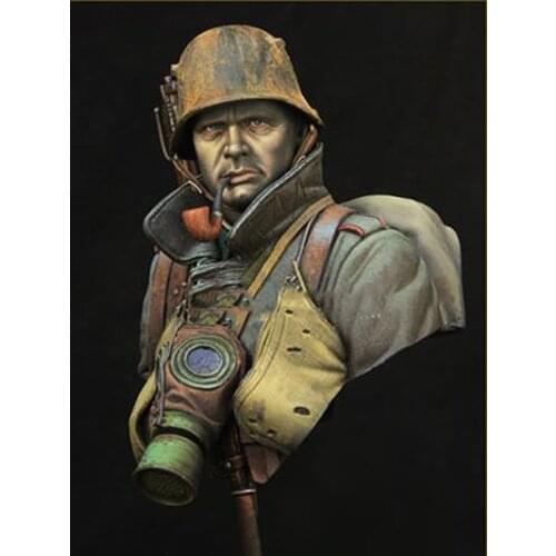 Resin Kits 1/ 10 Uncolor MAN WWI bust figure Resin Not color Model figure DIY TOYS new