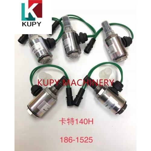 KUPY New 1861526 24V fuel speed solenoid valve 186-1526 1861525 186-1525 for excavator parts Made in China